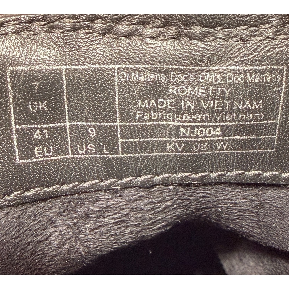 Dr Martens Rometty Womens Size 9 Platform Chelsea Boots Black Burnished Wyoming - Picture 9 of 9